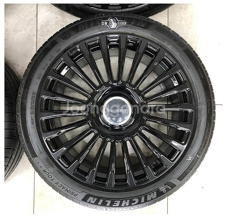 신품 휠 만소리st 20인치 블랙 휠타이어 카니발--2